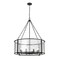 Z-Lite Barrington Chandelier, 8-Light, 32 In.W x 39.5 In.H, Matte Black/Clear Waterglass 346P32-MB - alternate 8